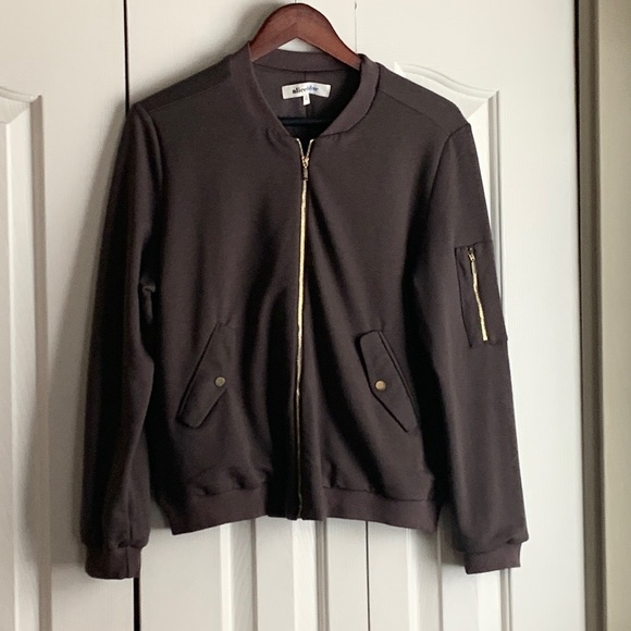 NWT ALICE BLUE BOMBER Jacket - Picture 1 of 13
